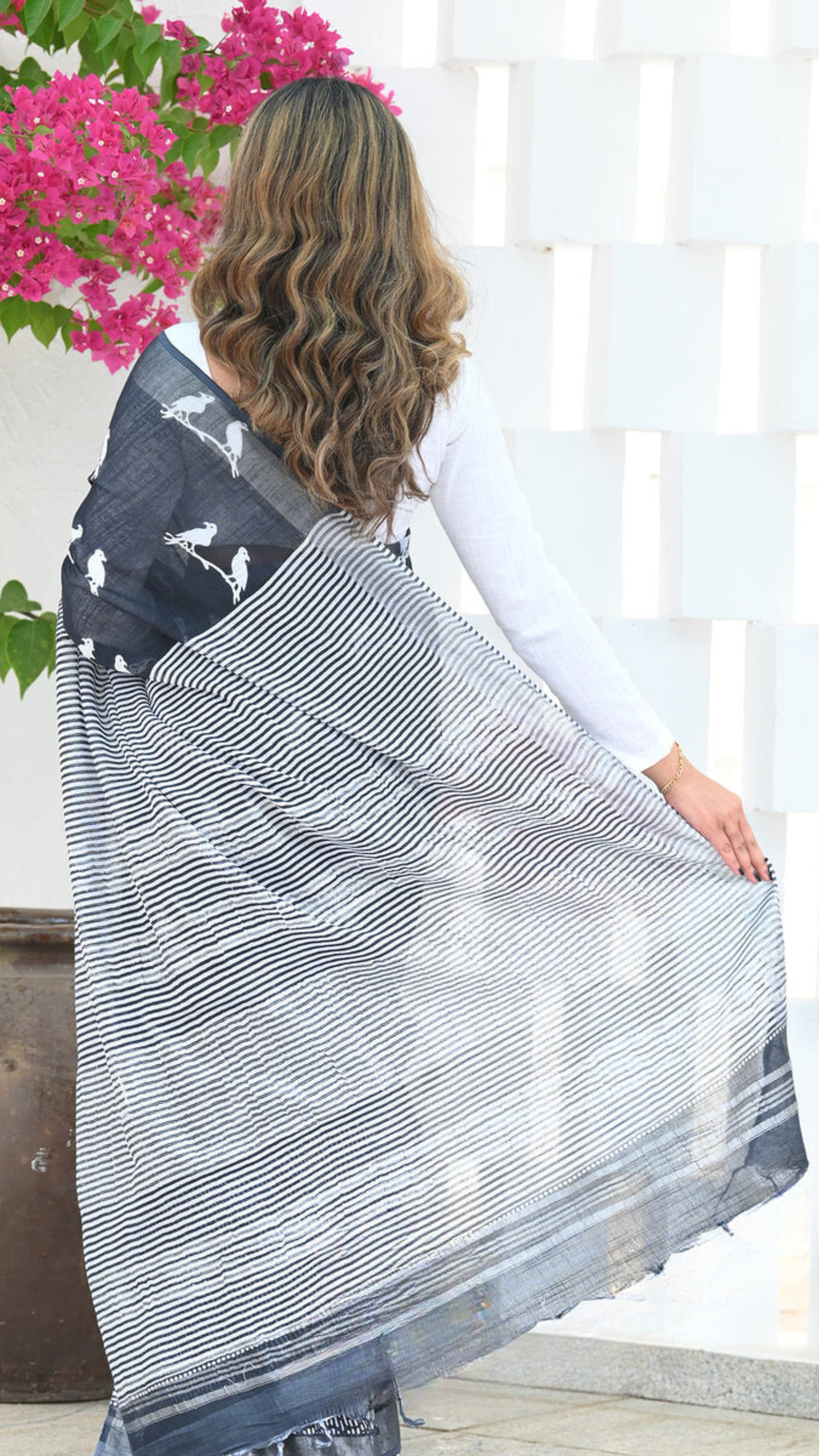 Designer Banarasi Silk Saree with Heavy Brocade Work Black