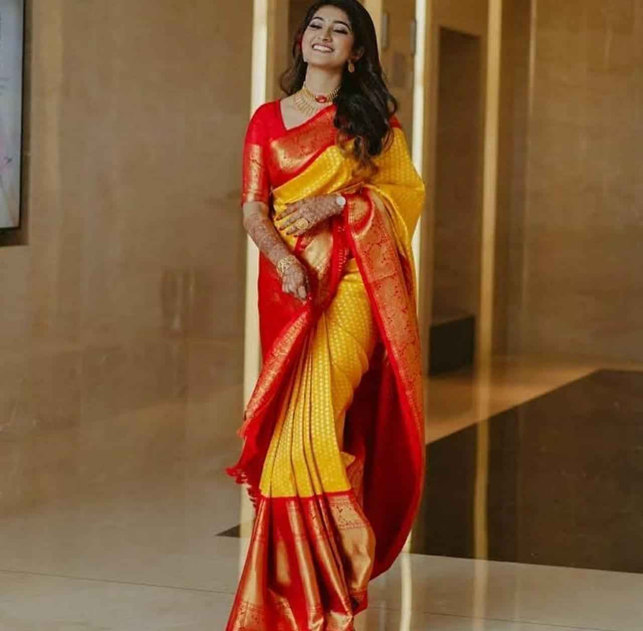 Affordable Luxury Lichi Silk Saree with Stunning Zari Details