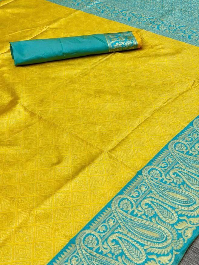 Handwoven Designer Lichi Silk Saree with Traditional Zari