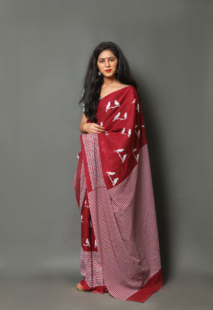 Designer Banarasi Silk Saree with Heavy Brocade Work