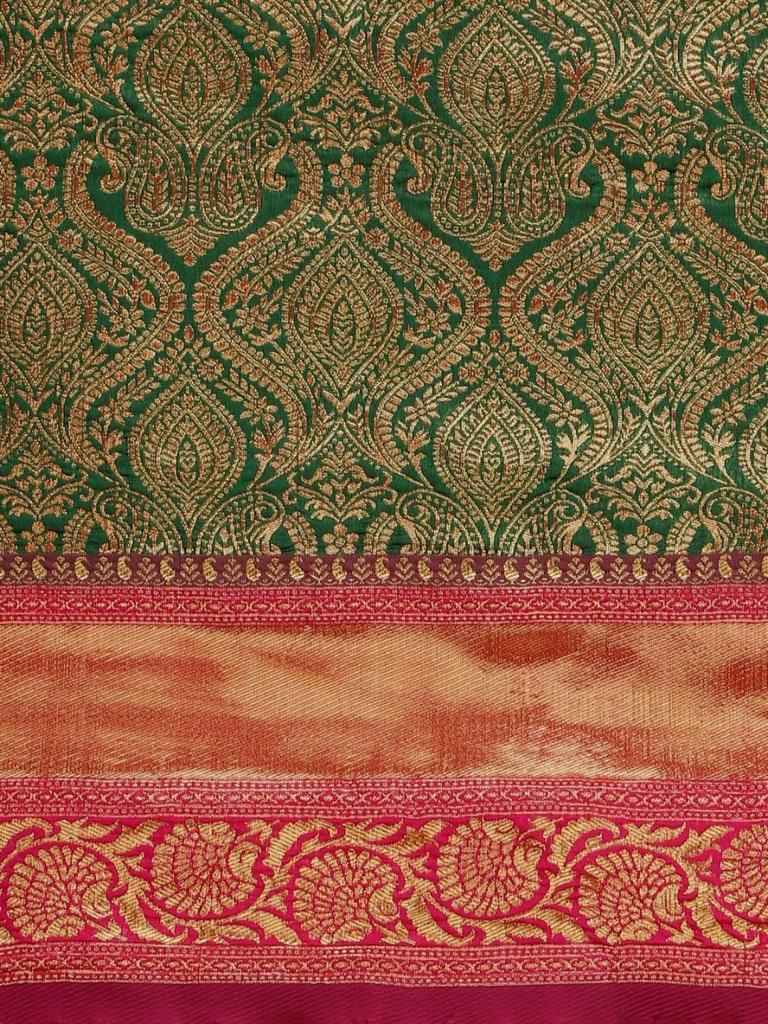 Traditional Lichi Silk Saree with Rich Zari