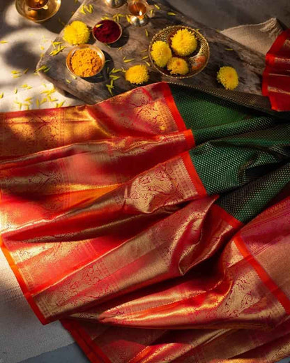 Elegant Lichi Silk Saree with Exclusive Blouse