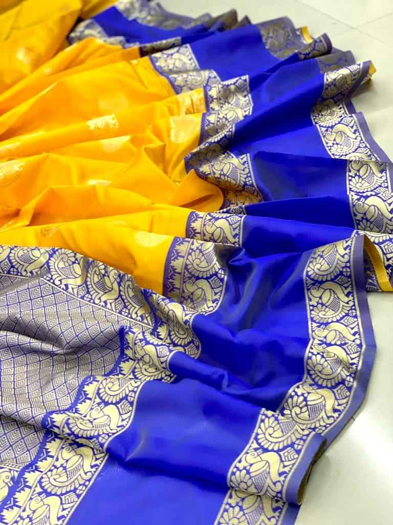 Best Quality Lichi Silk Saree with Royal Zari Work