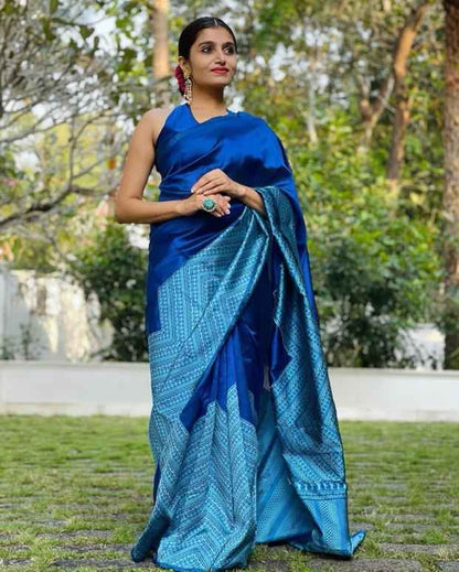 Latest Trend Lichi Silk Saree with Stylish Zari Design