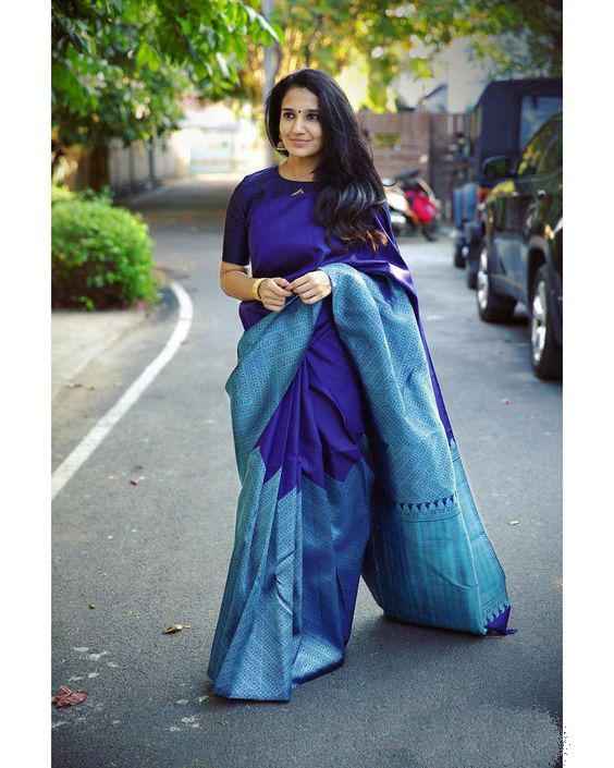 Latest Trend Lichi Silk Saree with Stylish Zari Design