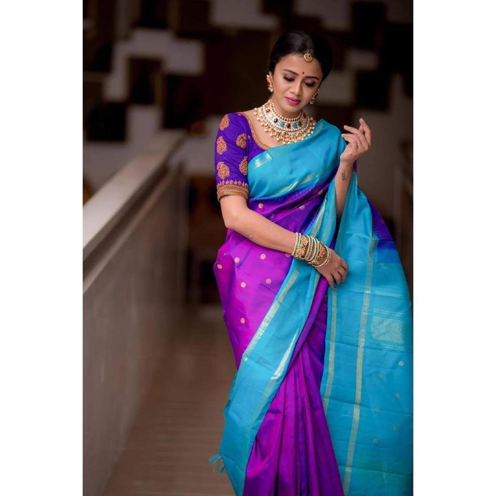 Festive Special Lichi Silk Saree with Heavy Zari Design