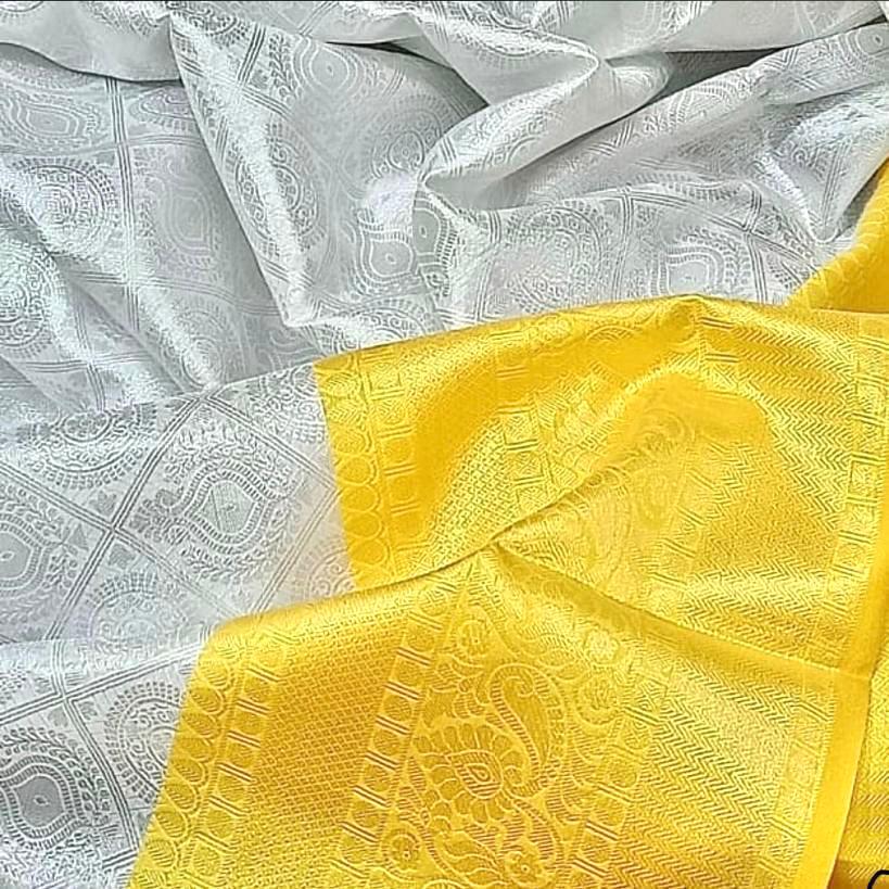 Festive Glamour Lichi Silk Saree with Heavy Zari Work