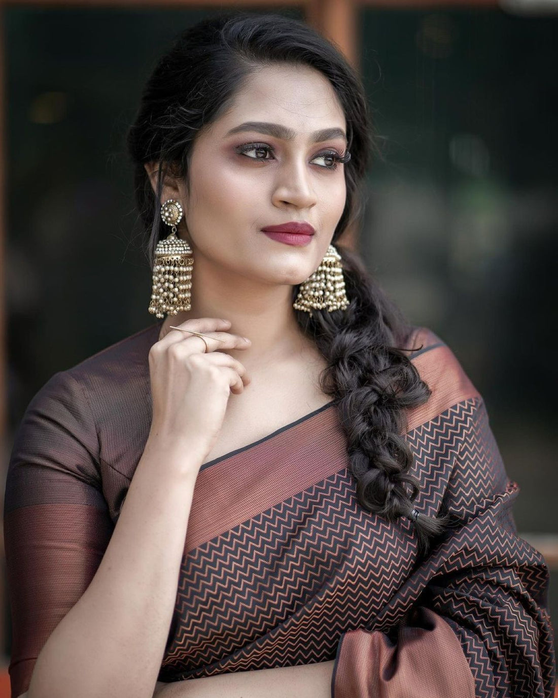 Designer Silk Saree with Gorgeous Zari Embroidery