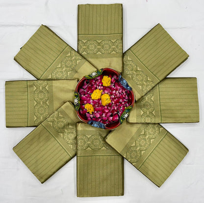 Elegant Designer Lichi Silk Saree with Classy Zari Pattern