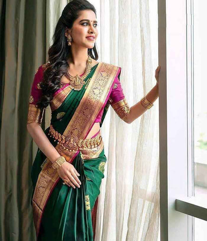 Designer Lichi Silk Saree with Exquisite Zari Detailing