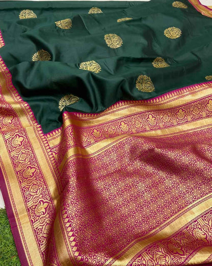 Designer Lichi Silk Saree with Exquisite Zari Detailing