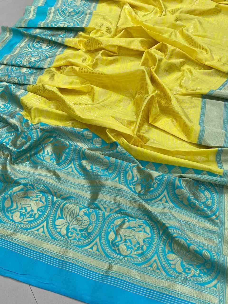 Designer Silk Saree with Premium Zari Work for Wedding