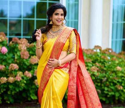 Soft and Elegant Lichi Silk Saree with Classic Zari Work