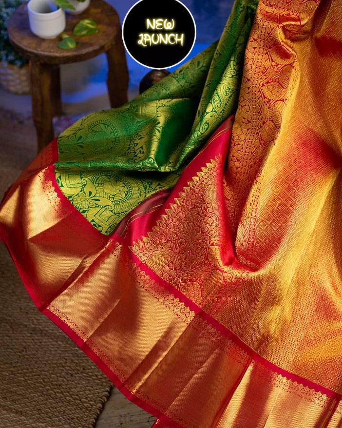 Pure Elegance Lichi Silk Saree with Zari Pattern