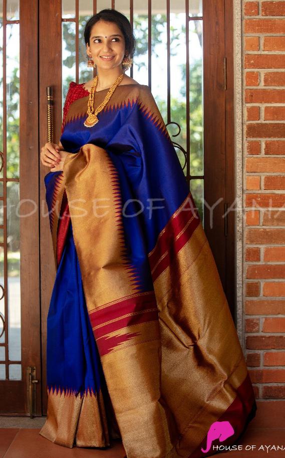 Festival Special Lichi Silk Saree with Royal Zari Border
