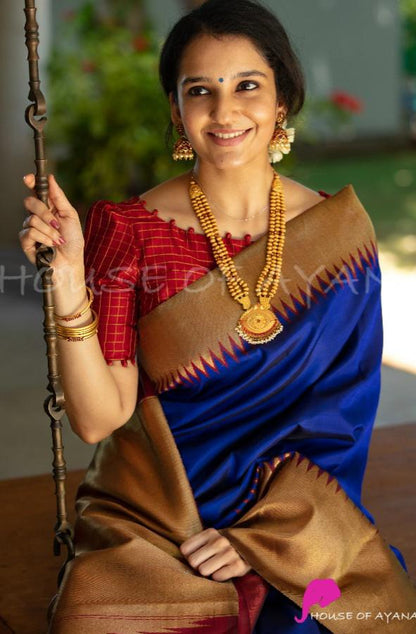 Festival Special Lichi Silk Saree with Royal Zari Border