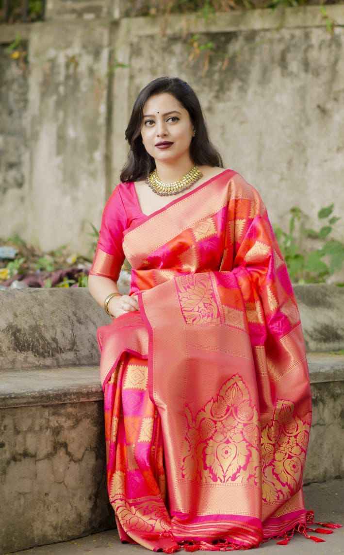Latest Trend – Beautiful Jacquard Saree