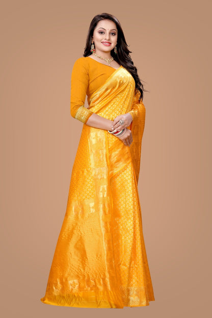 Classy Lichi Silk Saree with Heavy Zari Design