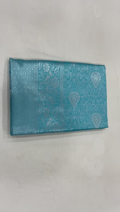 Grand Occasion Lichi Silk Saree with Fancy Zari Art