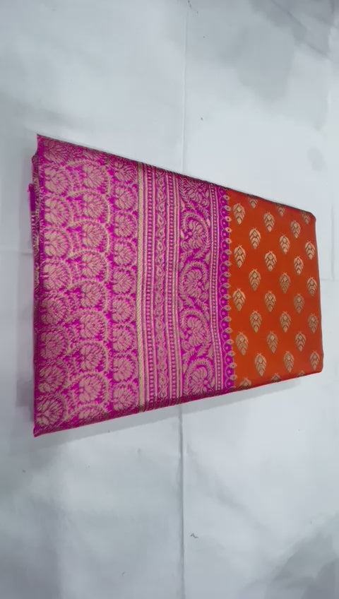 Soft &amp; Stylish Lichi Silk Saree with Elegant Zari Weaving