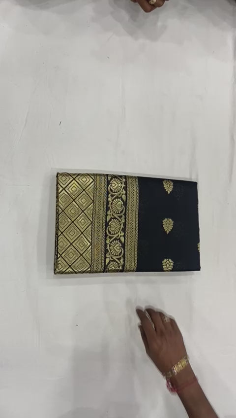 High-Quality Lichi Silk Saree with Traditional Zari Weaving