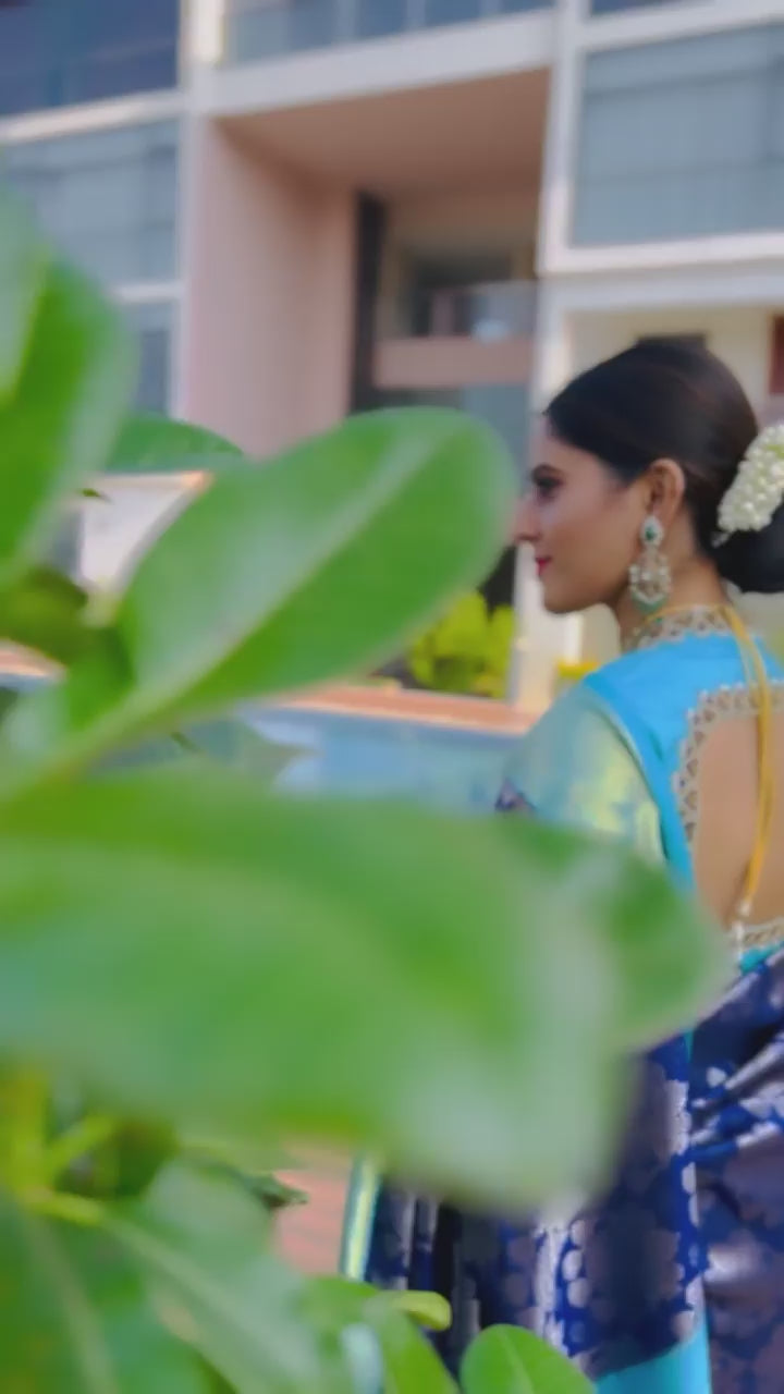 Timeless Beauty Lichi Silk Saree with Elegant Zari Border