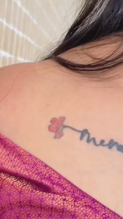 Vibrant Sky Blue Lichi Silk Saree with Blouse Peace