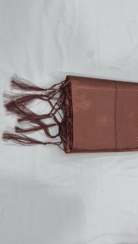 Designer Silk Saree with Gorgeous Zari Embroidery