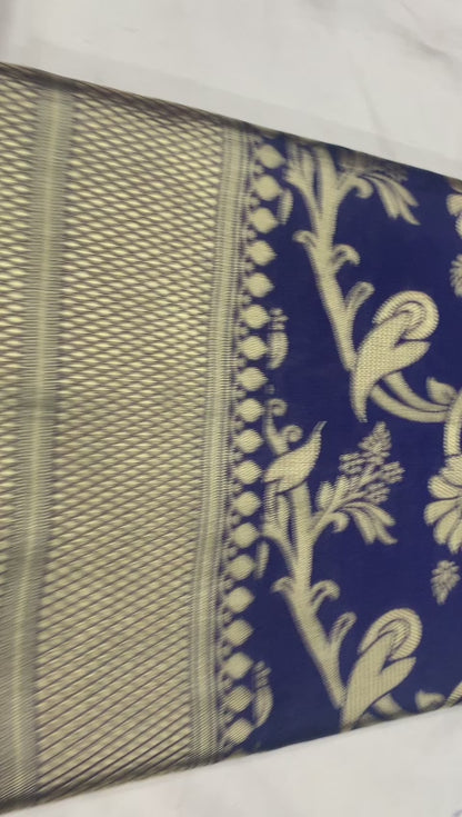 Soft Lichi Silk Saree with Royal Zari Work