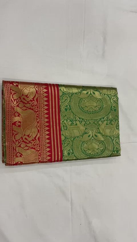 Pure Elegance Lichi Silk Saree with Zari Pattern