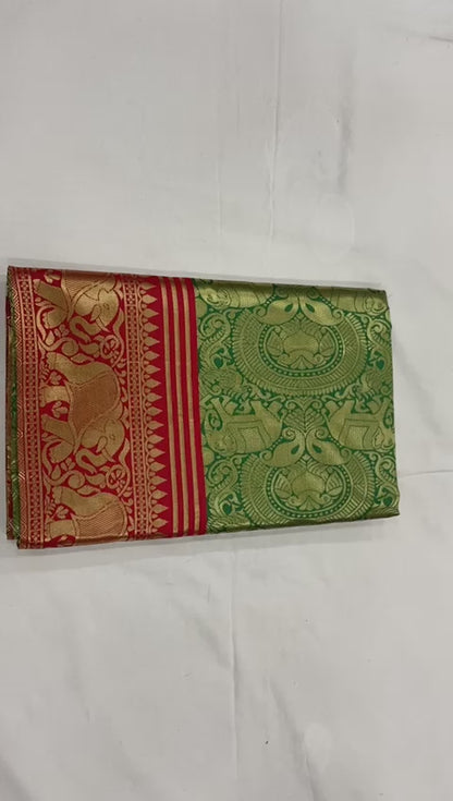 Pure Elegance Lichi Silk Saree with Zari Pattern