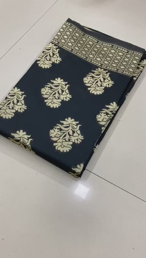 Bridal Lichi Silk Saree with Stunning Zari Embellishments