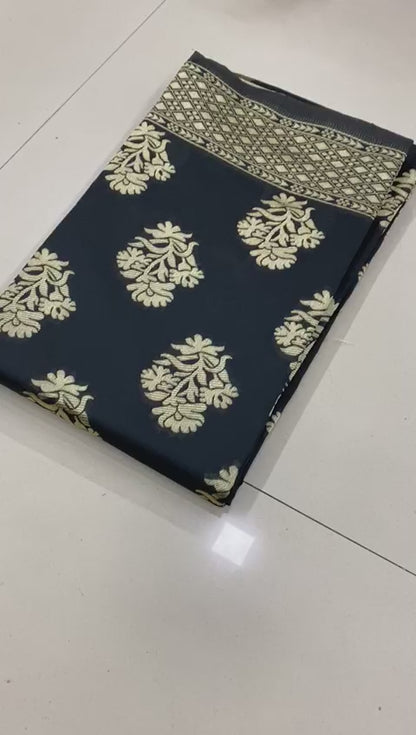 Bridal Lichi Silk Saree with Stunning Zari Embellishments