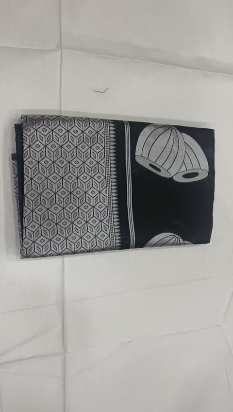 Latest Designer Lichi Silk Saree with Zari Embroidery