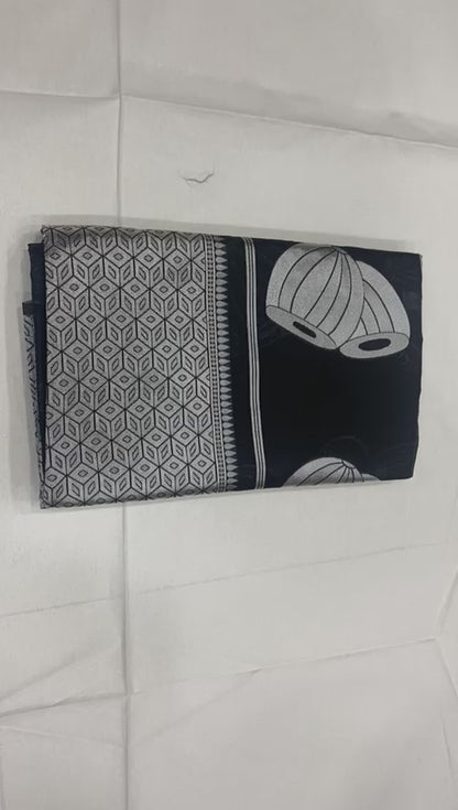 Latest Designer Lichi Silk Saree with Zari Embroidery